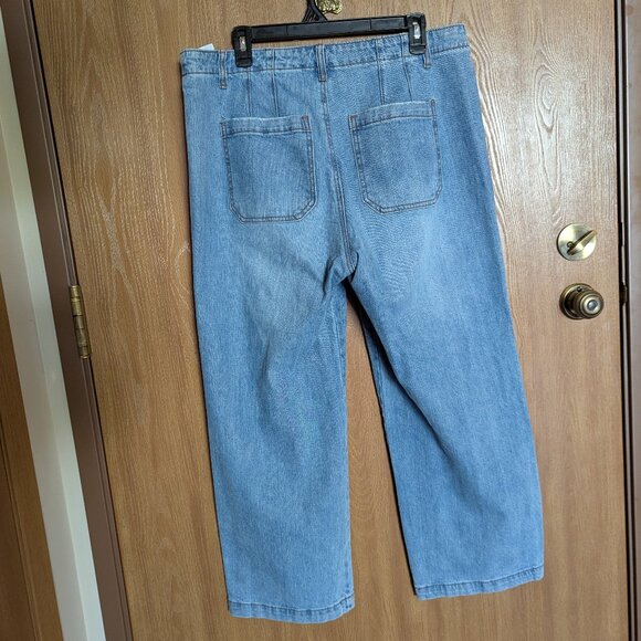 Sanctuary Denim Wide Leg Blue Jeans, 32 - Picture 2 of 7